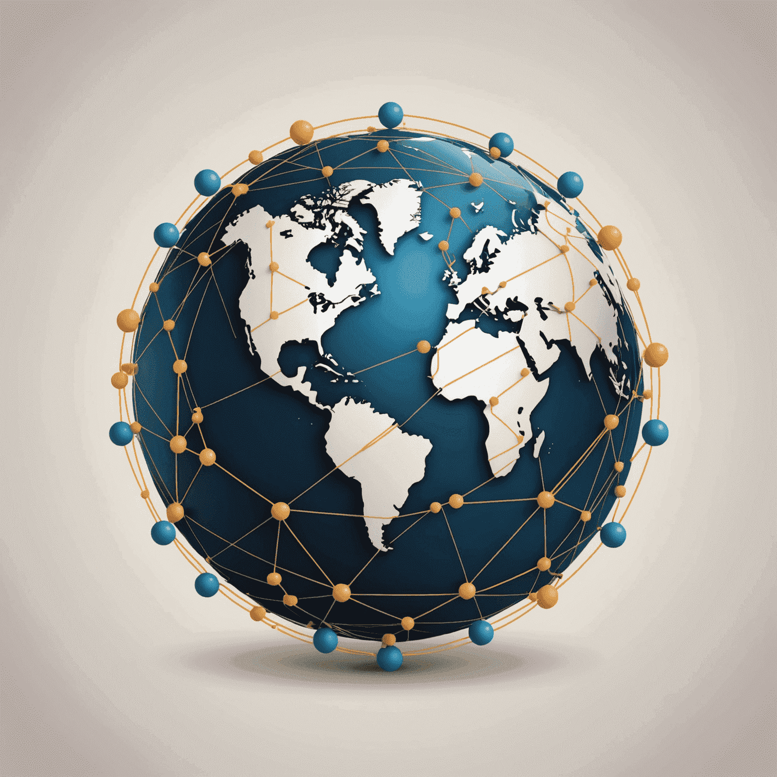 Consulting Agency Global logo featuring a stylized globe with interconnected nodes, symbolizing global business connections